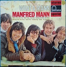 MANFRED MANN - WHAT A MANN - 12" VINYL LP ALBUM RECORD - VG / EX