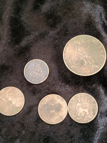 Victorian coins 2 farthing - victorian, 1/2
