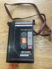 SHARP JC-25E portable Stereo cassette player Radio REPAIRS POWERS ON Korea