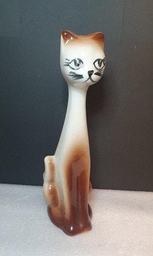 Vintage siamese cat vase - siamese,