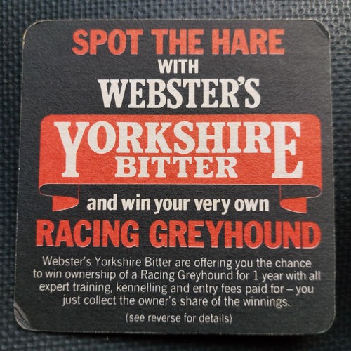 Websters beer mat cat - uk,