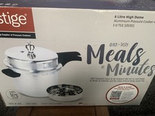 Prestige High Dome 6L Aluminium Pressure Cooker - Durable Non Stick Cookware