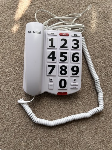 Big button corded telephone - big,