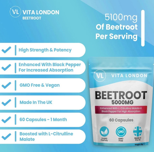 Beetroot capsules 5000mg - beetroot,