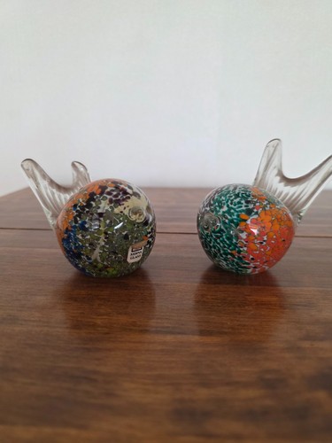 Pair vintage mdina malta art - pair,