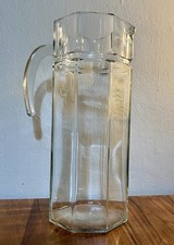 Vintage Luminarc Octime Glass Jug Pitcher France 1.5 litres