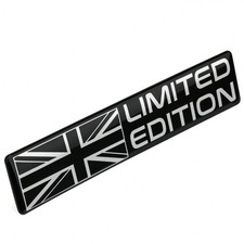 3D LIMITED EDITION UNION JACK Car Badge Domed Resin Sticker Decal UK Bike Emblem