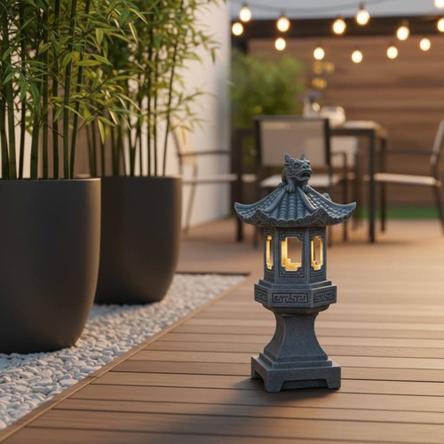 Japanese pagoda lantern resin - pagoda,