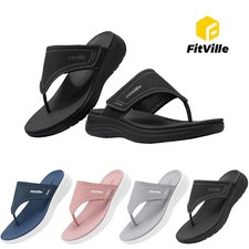 FitVille Womens Wide Fit Flip