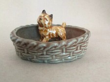 Wade Pottery-Scotty Dog in a basket.