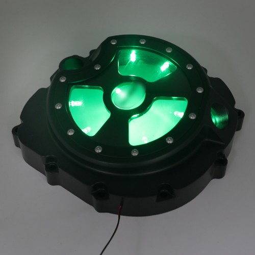 Black green led clear - green,