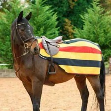 Fleece Exercise Sheet Outdoor Cooler Ride On Stripe Lightweight for Horse Pony