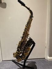 Gear4Music Black & Gold Alto Saxophone