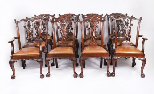 Antique set mahogany - antique, 12