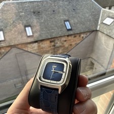 Seiko 5 Automatic 7009 5080 Blue Square TV 35MM Dial Day Date Vintage Watch