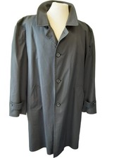 Bugatti Men's Navy Blue Overcoat Long Detachable Lining Made in Germany