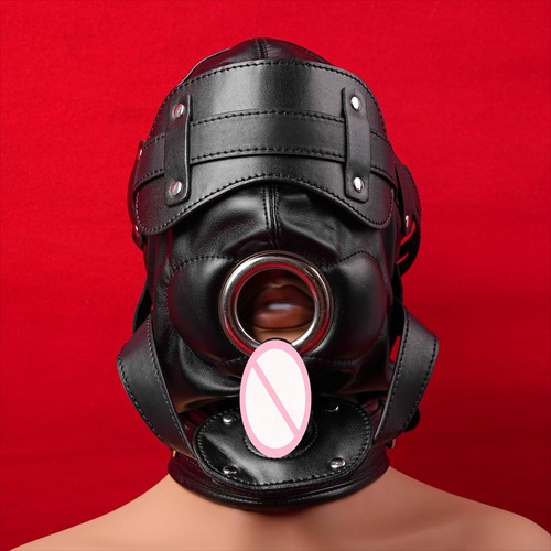Full head bondage hood - head, sensory