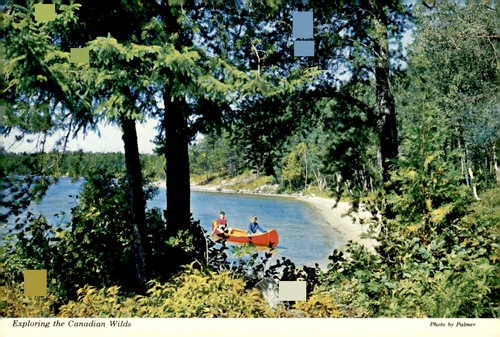 Canoeing canadian wilds - canoeing, in