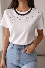 White T-Shirt Women zara