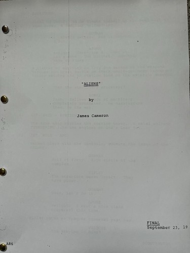Aliens film script sigourney - aliens, script.