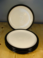 Denby FOUR Elements Black Dinner Plates