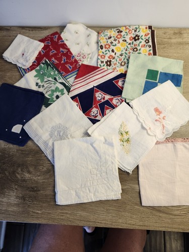 Vintage handkerchief lot 13 - handkerchief,