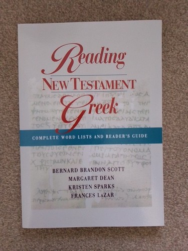 Reading new testament greek - testament,