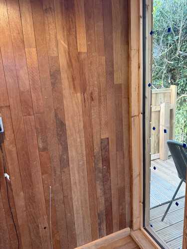 Reclaimed iroko flooring - flooring, 5m2
