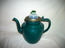 FRENCH ENAMELWARE TEAPOT