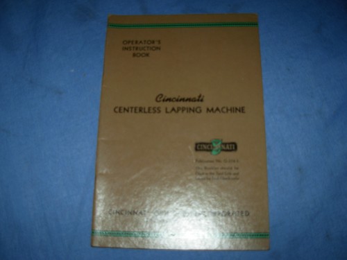 Cincinnati operators book - ,