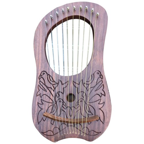 Lyre harp bird design - lyre,