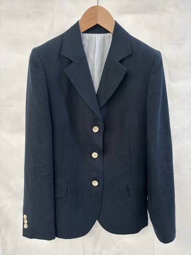 Ladies navy blue 100 linen - 100%,