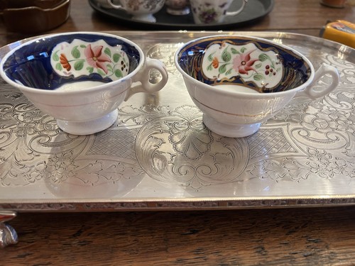 Pair vintage gaudy welsh - pair,