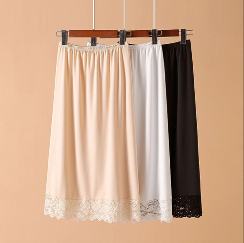 Ladies lace long slip - ladies,