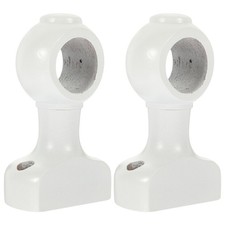 2 Pcs Curtain Pole Wooden