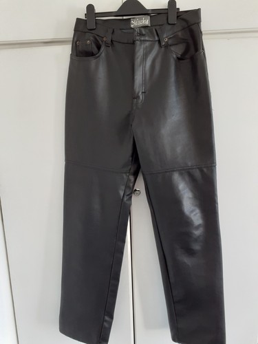 Pvc biker style trousers - biker,
