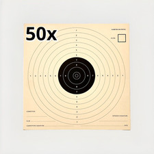 50x 10m Meter Air Pistol Targets ISSF Standard 17x17cm 210gsm Competition Match