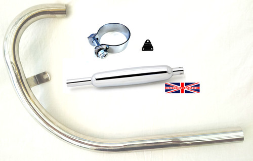 Bsa b40 exhaust system pipe - b40,