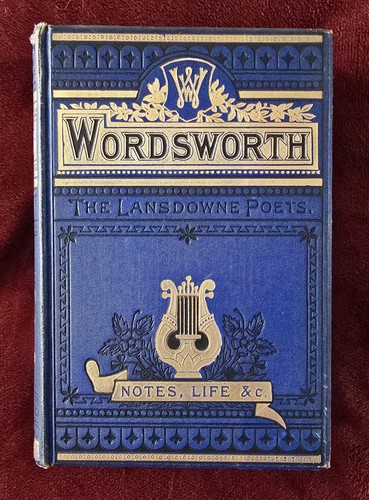 Antique book poetical works - book,