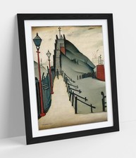 A FOOTBRIDGE, L.S. LOWRY