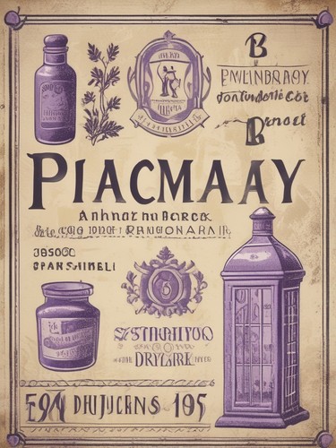 Vintage pharmacy sign - sign, french