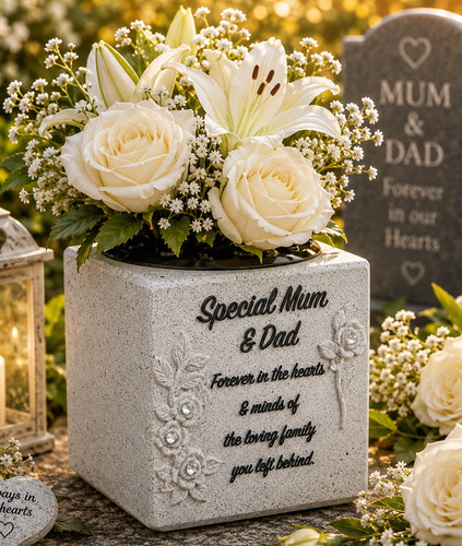 Mum dad memorial - dad, grave