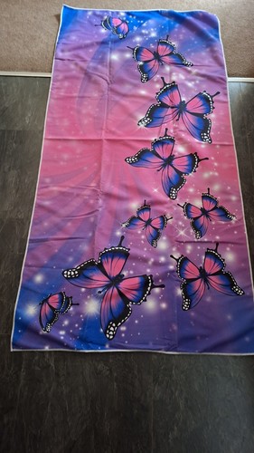Beach towel rose butterfly - towel,