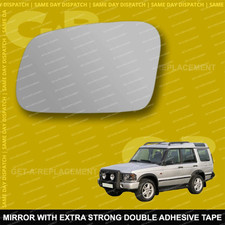 For Land Rover Discovery wing mirror glass 95-04 Left Passenger side Spherical