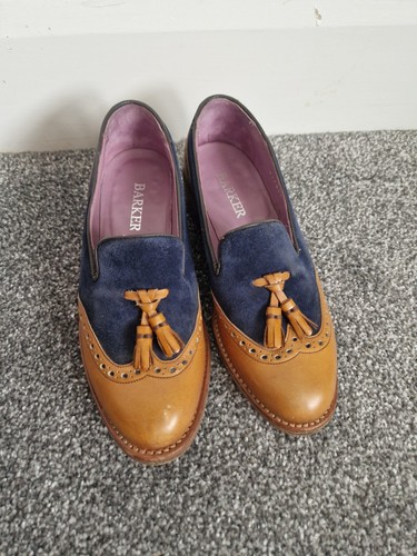 Barker navy tan leather - tan,