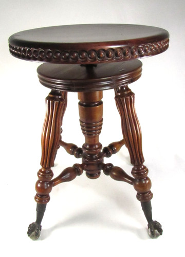 Antique tonk piano stool - 'tonk',