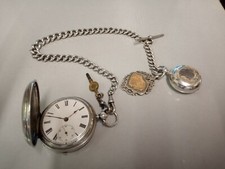 Silver full hunter pocket