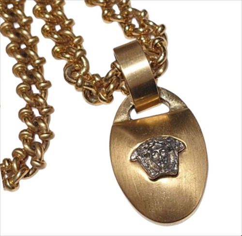 Versace medusa necklace - versace, oval