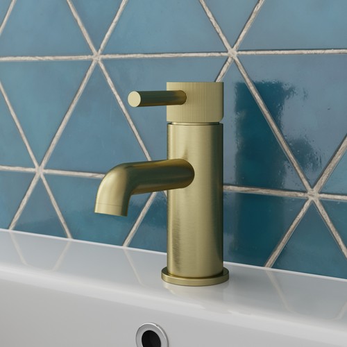 Fluted basin sink mixer - basin, tap