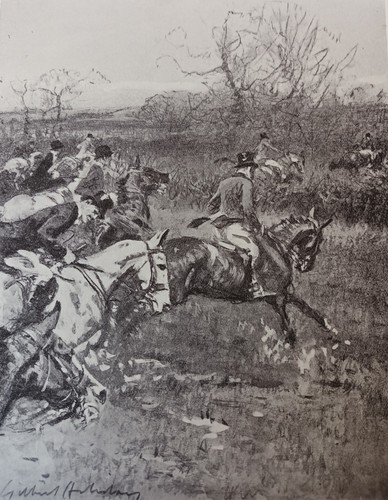 Fox hunting print gilbert - hunting,